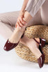 Bordo Patent Leather Heeled Shoes